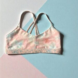 LoveShackFancy Pastel Tie-Dye Sports Bra
